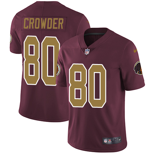 Nike Redskins #80 Jamison Crowder Burgundy Red Alternate Men's Stitched NFL Vapor Untouchable Limited Jersey